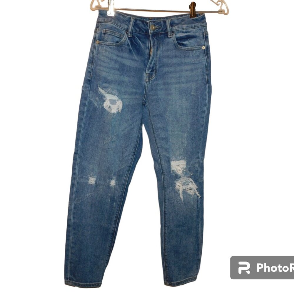 L&M Distressed High Rise Waist Jeans Size 3